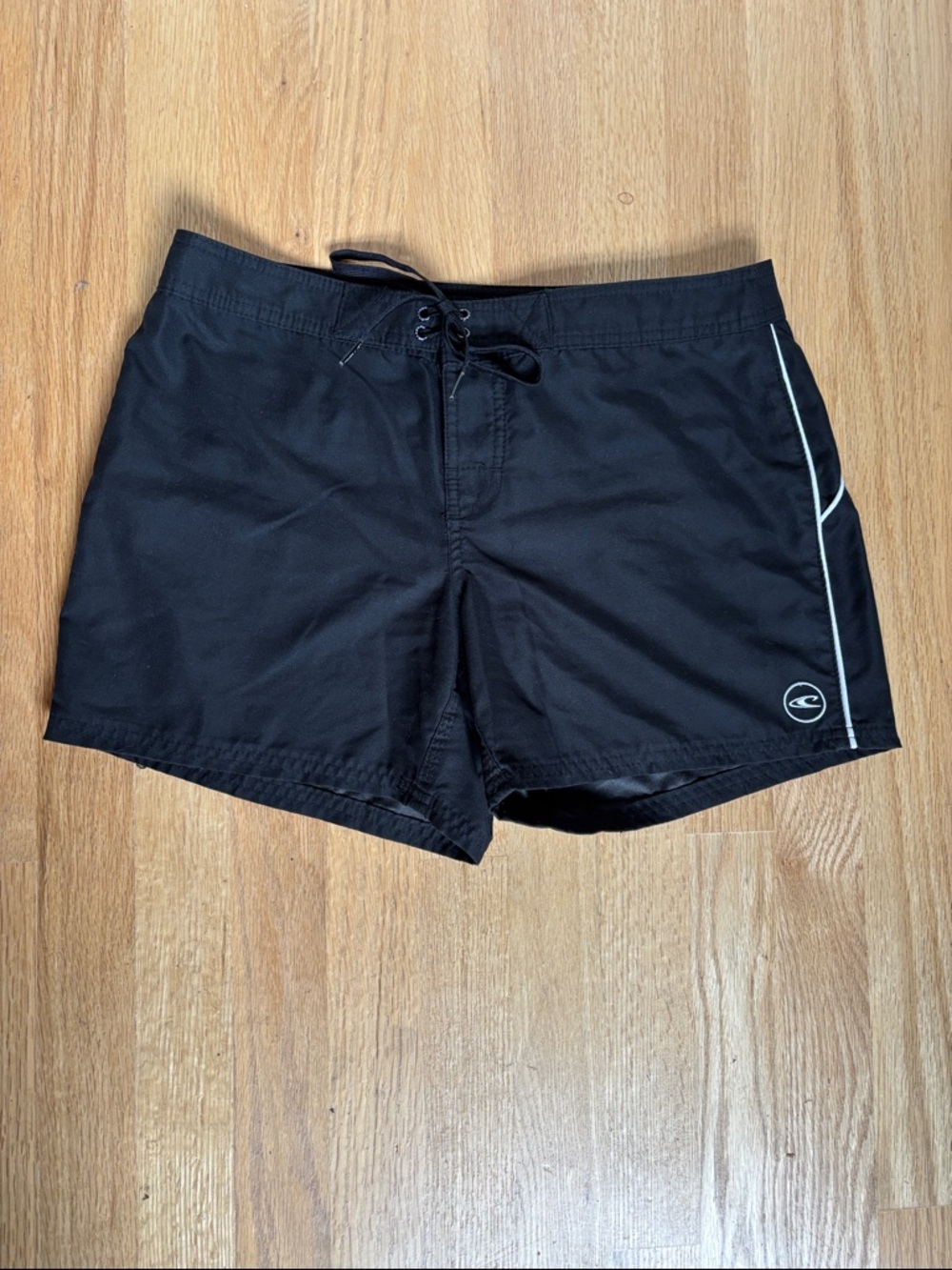 O’neill board swim shorts black with White Piping size 5